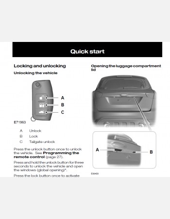 ford kuga 2011 owners manual
